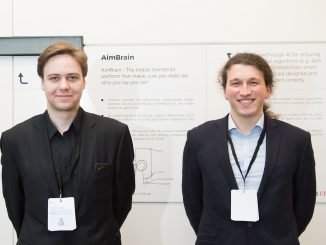 Aimbrain co-founders Andrius Šutas and Alesis Novikas