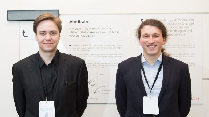Aimbrain co-founders Andrius Šutas and Alesis Novikas