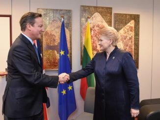 David Cameron and Dalia Grybauskaitė