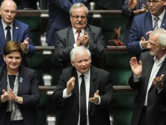 At the Polish Parliament