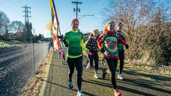 Lithuanian runners in Portland, Oregon