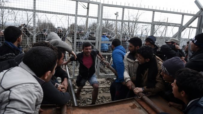 Refugees at Greece's border