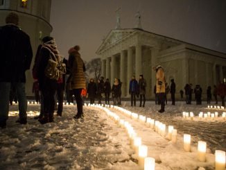 Vilnius goes dark for Earth Hour