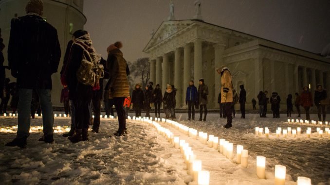 Vilnius goes dark for Earth Hour