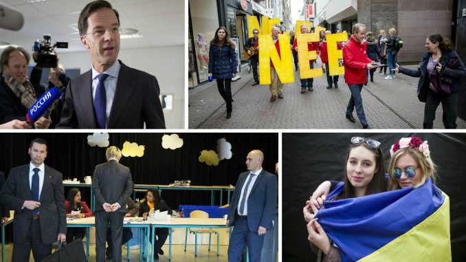 Images from the Dutch referendum on Ukraine