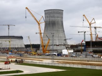 Astravyets nuclear power plant in Belarus