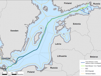 Potential Nord Stream 2 route