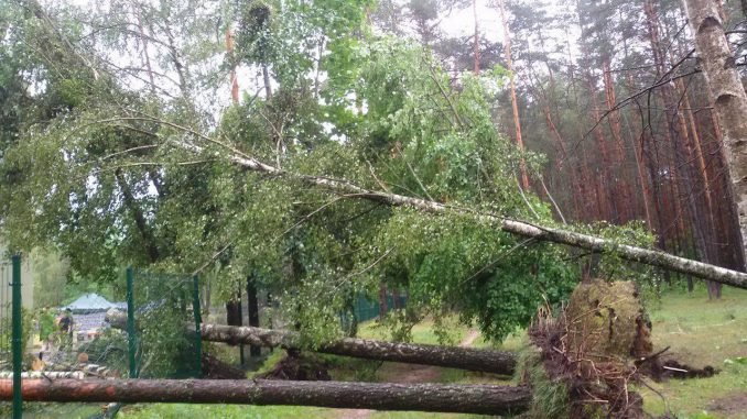 Storm in Druskininkai