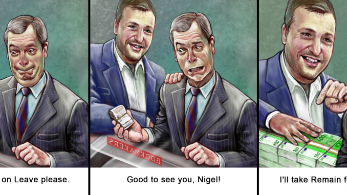 Antanas Guoga and Nigel Farage