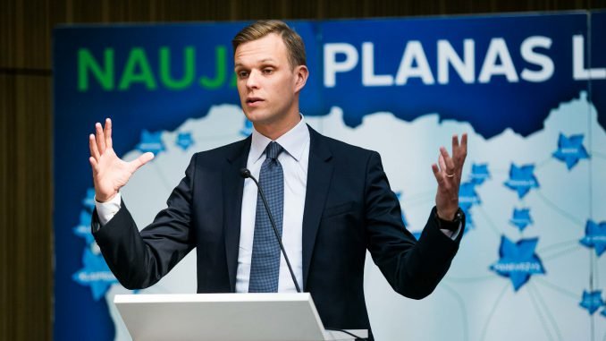 Gabrielius Landsbergis and his party's congress