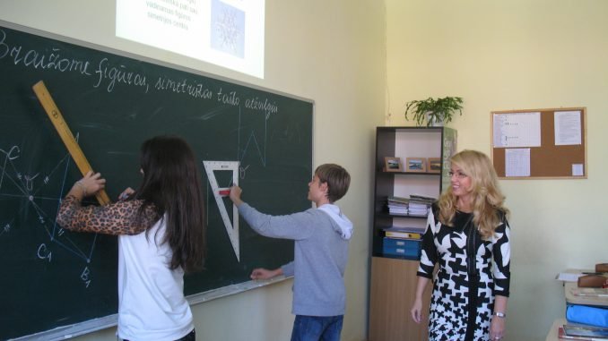 At a school in Lithuania