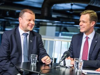 Gabrielius Landsbergis againsty Saulius Skvernelis in the DELFI TV debates