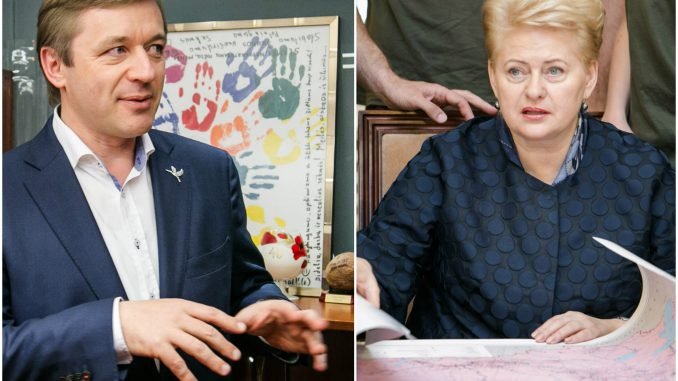 Ramūnas Karbauskis and Dalia Grybauskaitė