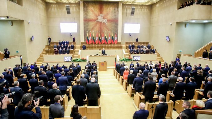 The first session of the newly elected Seimas for 2016-2020