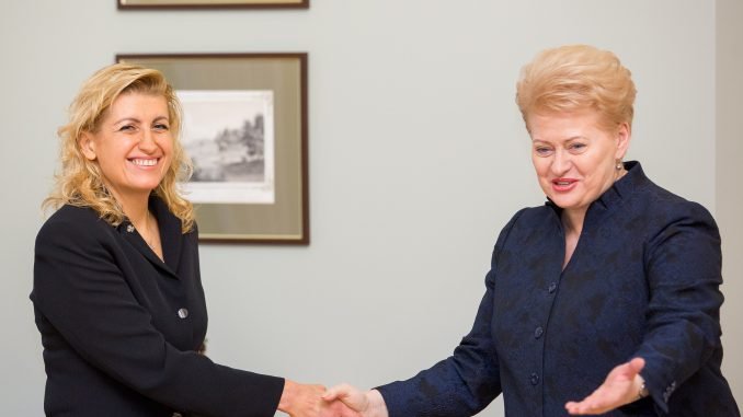 Dalia Grybauskaitė meeting Liana Ruokyte – Jonsson