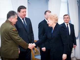 Gen. Žukas, Minister Karoblis and Grybauskaitė