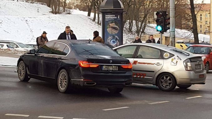 Seimas Speaker Viktoras Pranckietis got into a minor accident