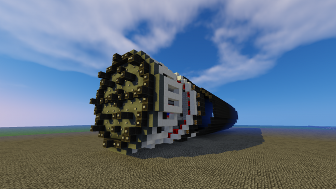 Boring machine Elon Musk's LA tunnel in MInecraft