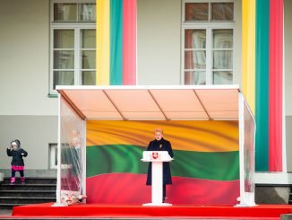 President Grybauskaitė during the ceremony