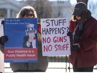 Pro-gun control protest in the US