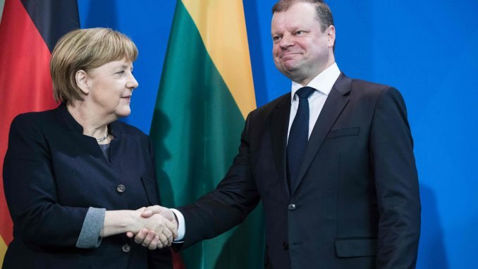 Merkel and Skvernelis