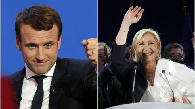 E. Macron and M. Le Pen