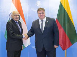 Indian Minister Mobashar Jawed Akbar in Vilnius