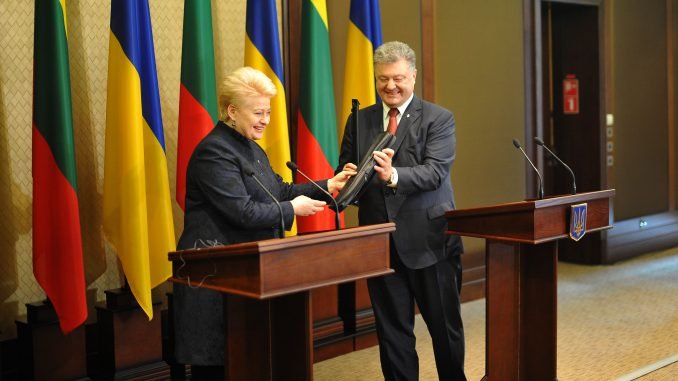 President Dalia Grybauskaitė and Ukrainian President Petro Porošenko