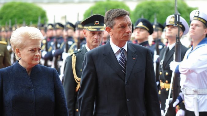 President Dalia Grybauskaitė and Slovenia's President Borut Pahor