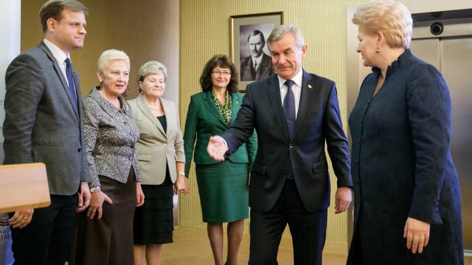 President Dalia Grybauskaitė meets Seimas board