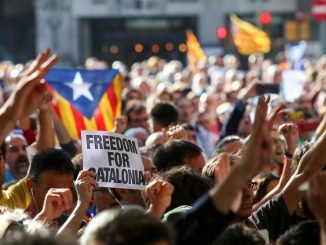 Pro Independence demo in Barcelona