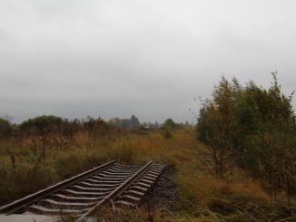 Demolished rails in Mažeikiai