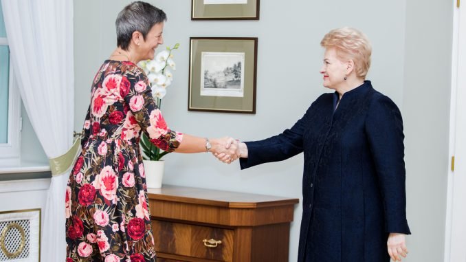 President D. Grybauskaitė meeting with EU Competition Commissioner M. Vestager in Vilnius