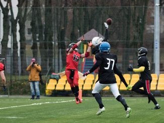 Kaunas Dukes intercept Photo by Stasys Razma