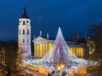 One of Europe's most beautiful Christmas trees, right here in Vilnius  Photo © Ludo Segers @ The Lithuania Tribune