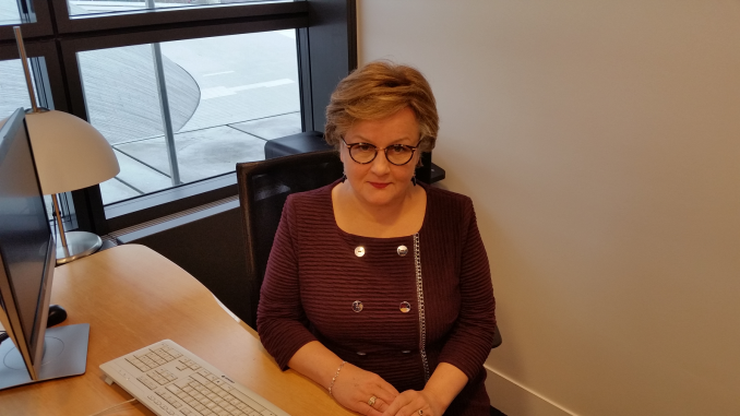 MEP Laima Andrikienė at the European Parliament in Strasbourg