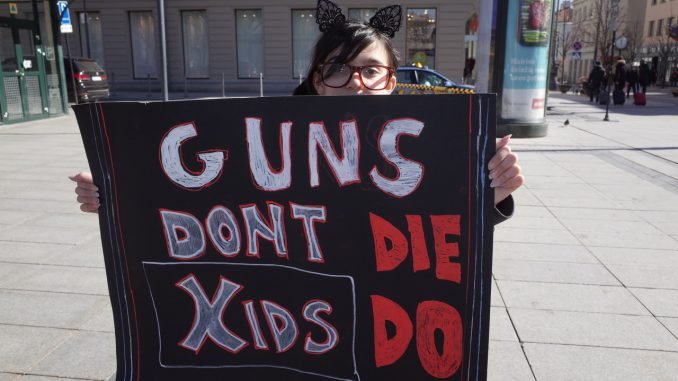 March for Our Lives event in Vilnius