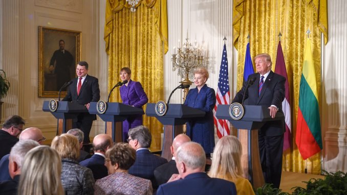 Baltic States' presidents and Donald Trump