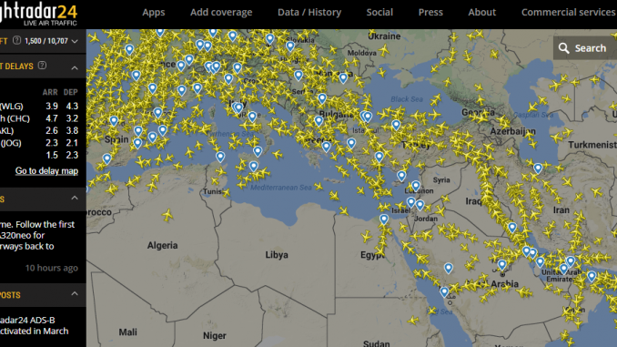 Airspace above Syria