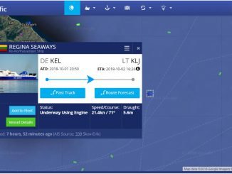 Regina Seaways route