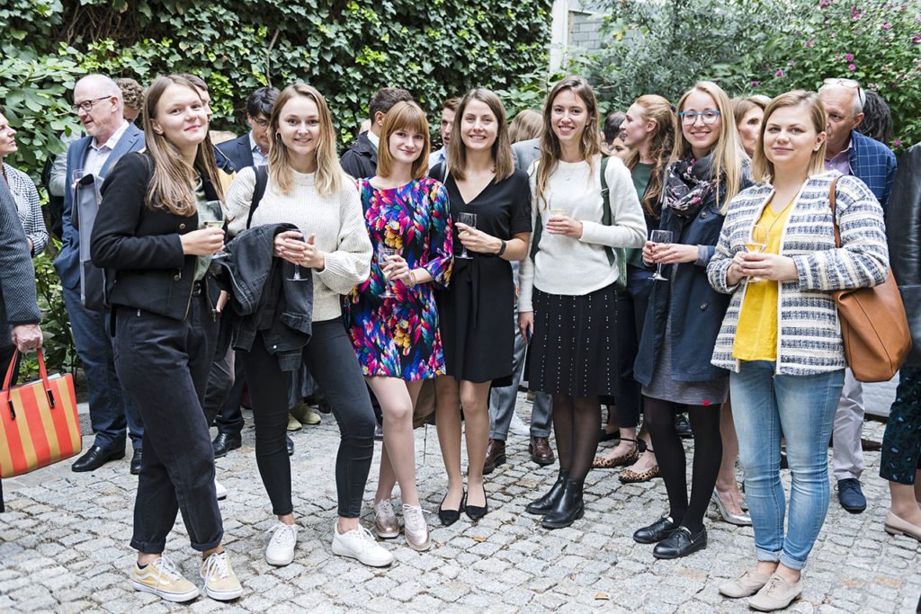Lithuania students studying in Paris on a celebratory evening out Photo © Ludo Segers @ The Lithuania Tribune