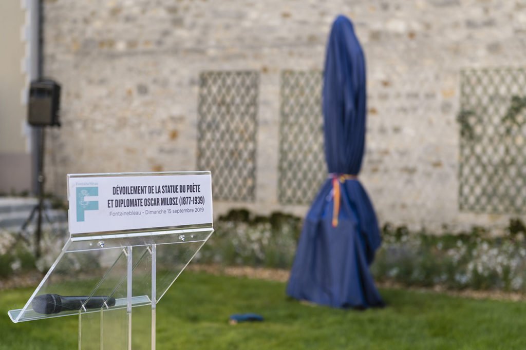 The Oscar Milosz Statue Unveiling in Fontainebleau Photo © Ludo Segers @ The Lithuania Tribune
